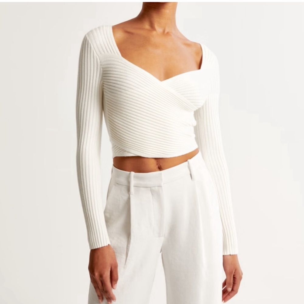 Abercrombie cross-front sweater